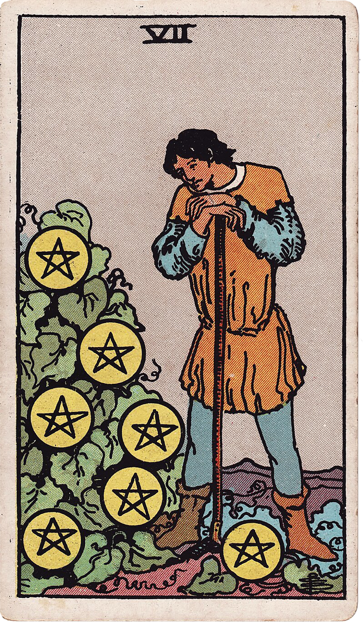 7 of Pentacles Tarot card